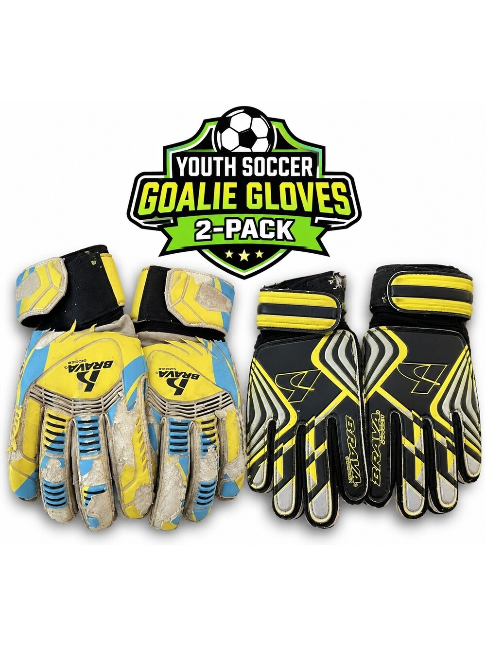 Lot of 2 Soccer Goalie Gloves | Youth